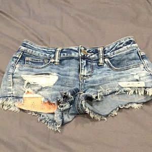 Denim shorts